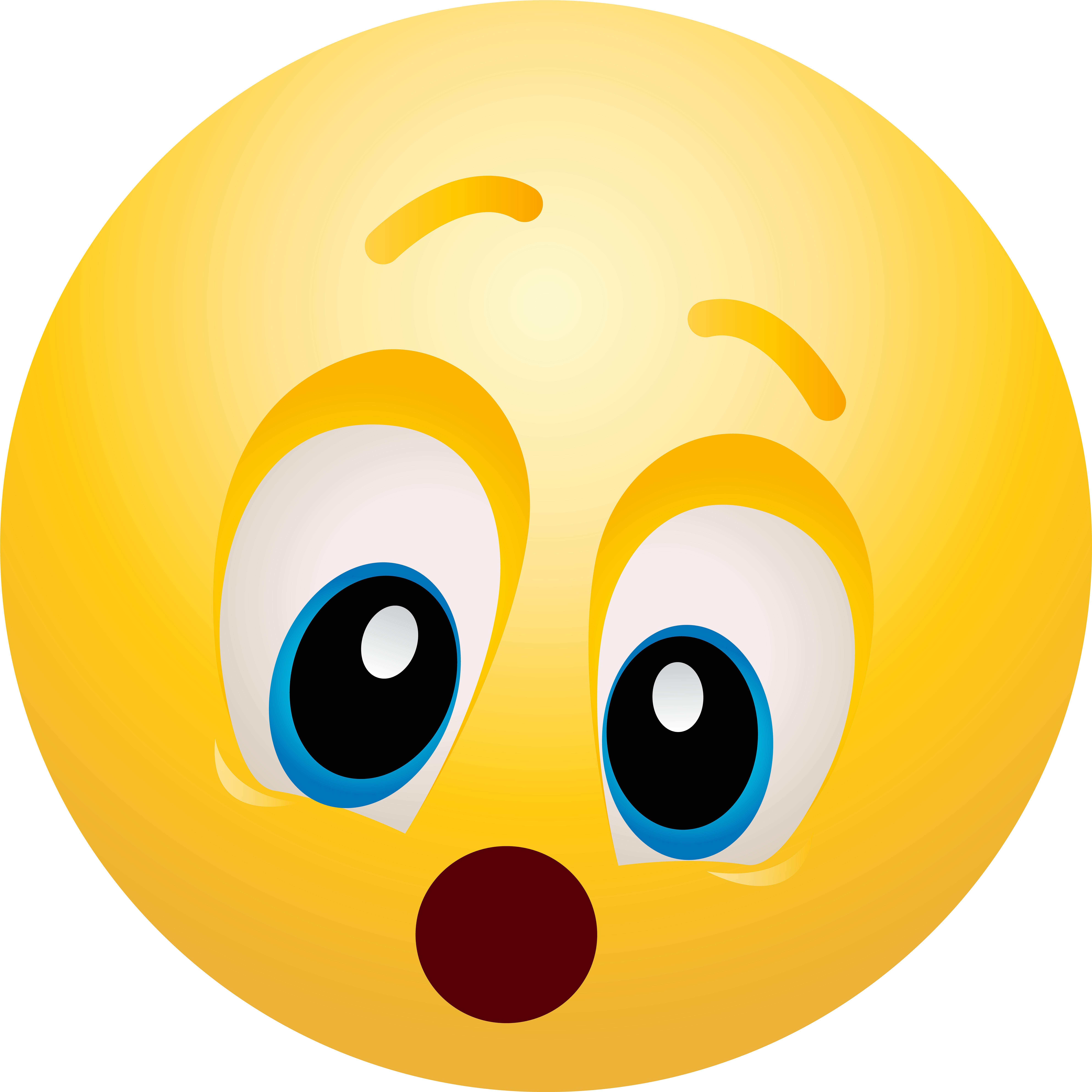 Amazed Emoticon Png Clip Art - Amazed Emoticon Png Clip Art (8001x8000)