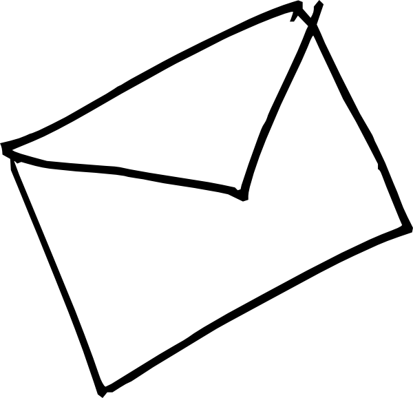 Letter Clipart - Letter Black And White (600x578)
