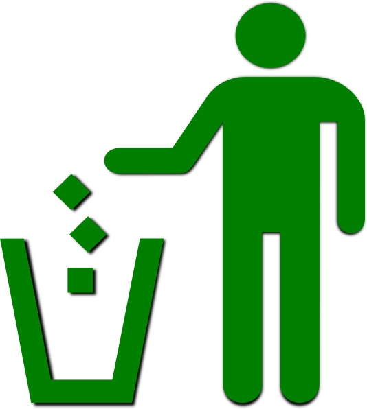 Pleasant Idea Trash Clipart Clip Art At Clker Com Vector - Clean As You Go (534x596)