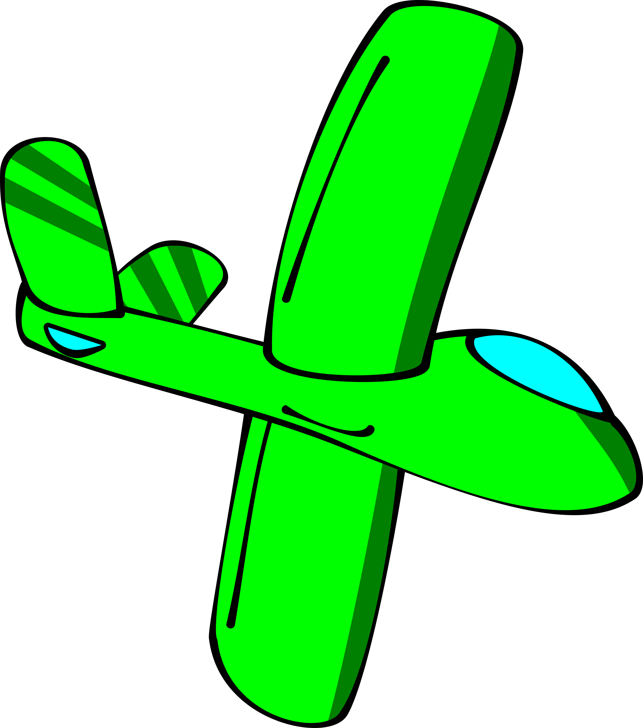 Clipart Info - Glider Cartoon (2121x2400)