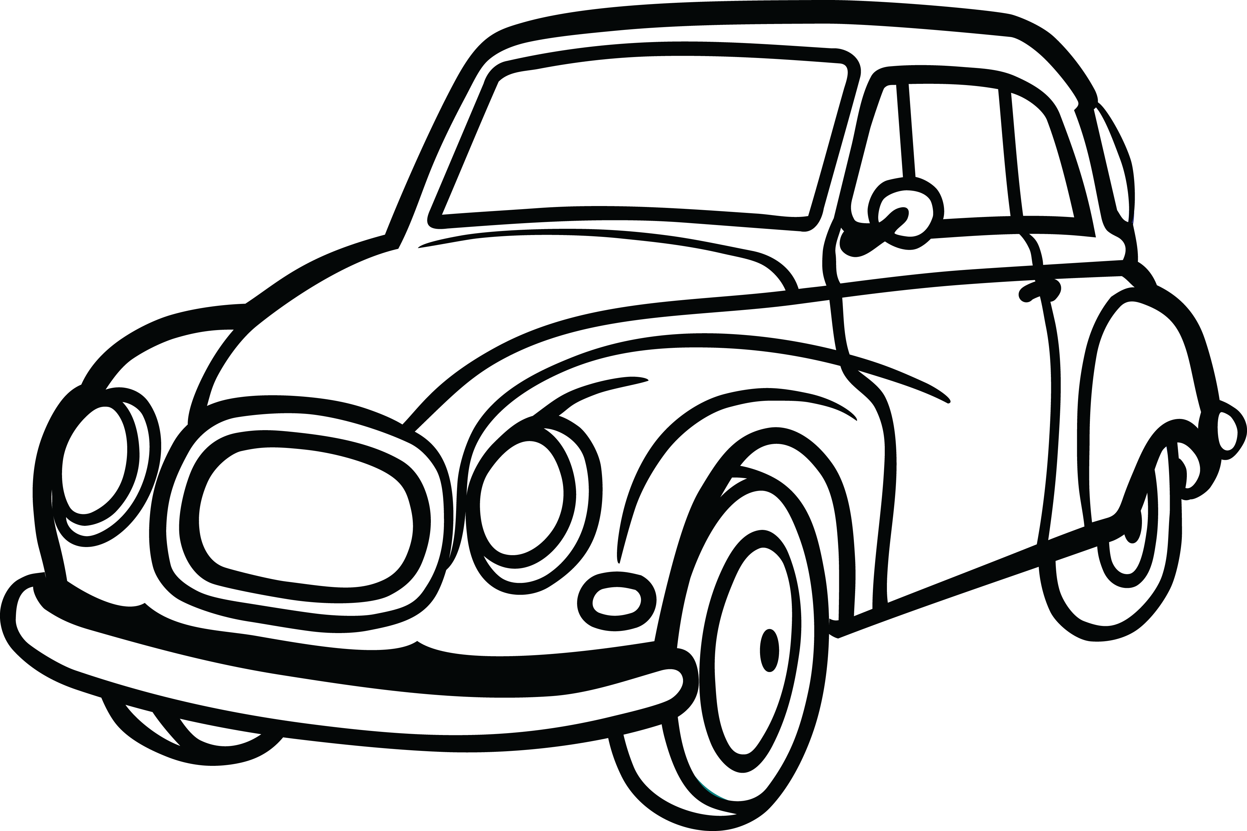 Free Clipart Of A Car - Gambar Mobil Balap Vektor (4000x2666)