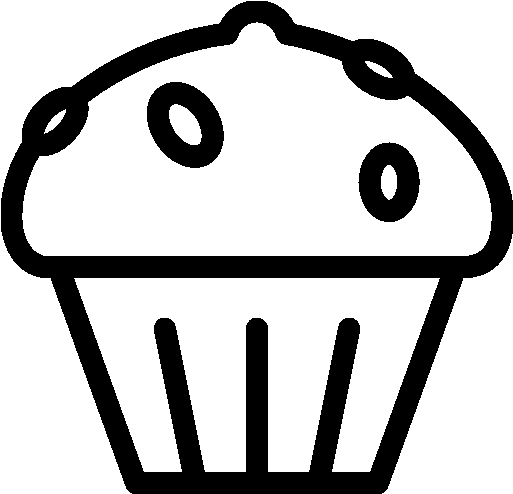Pixel - Icona Muffin Png (512x512)
