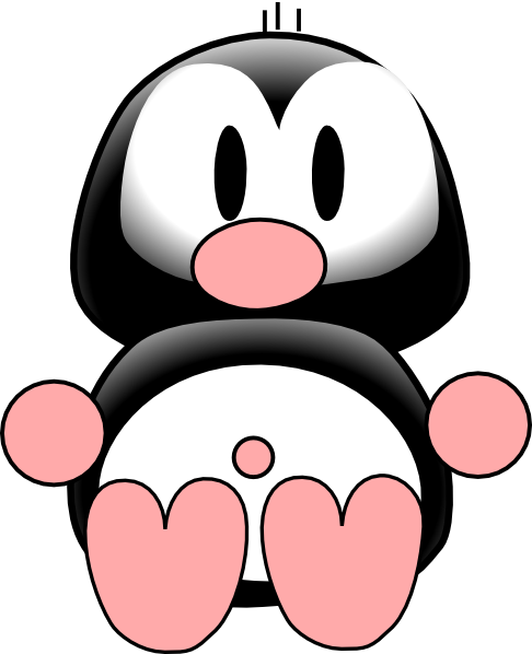 Little Penguin Tuna Clip Art At Clker - Penguin (486x598)