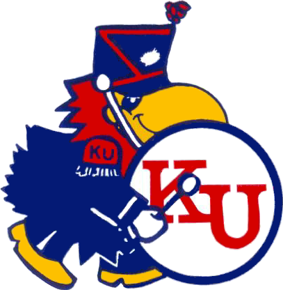 Kansas University Cliparts - Kansas Jayhawks Logo (407x416)