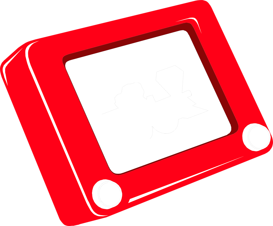 Illustration Of An Etch A Sketch - Elf Etch A Sketch (958x792)