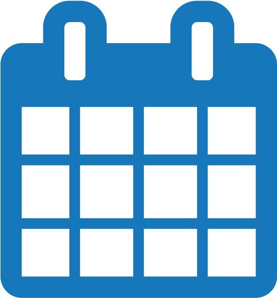 Visit The Service Calendar - Calendar Icon Png Blue (640x600)
