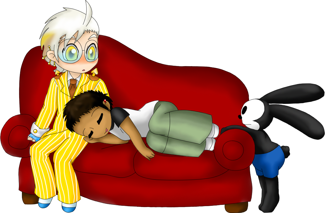 Sleeping On The Couch By Ludiculouspegasus - Cartoon (1082x710)