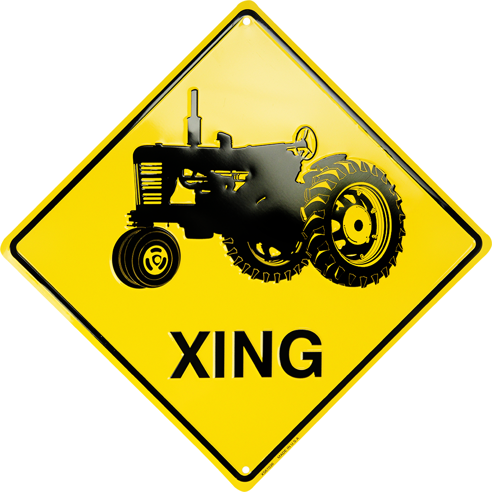 Xs67036 - Tractor Xing - Australian Road Sign Koala (1000x1000)