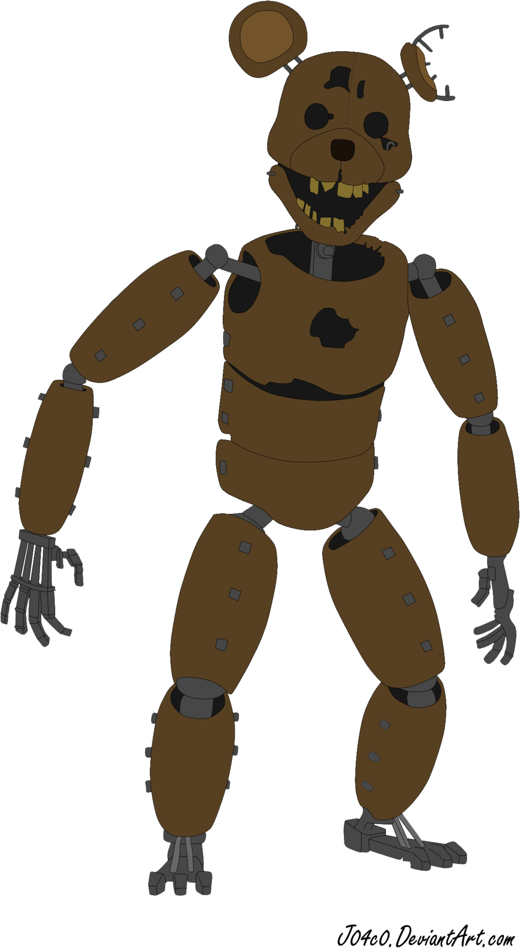 Five Nights At Candy's By J04c0 - Five Nights At Candy's Animatronics Rat (1024x2112)