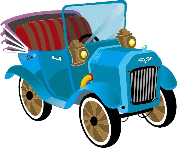Classic Car Cartoon Vintage Car - Adult Coloring Book: Your Easy Way To Harmony And Happiness (590x494)