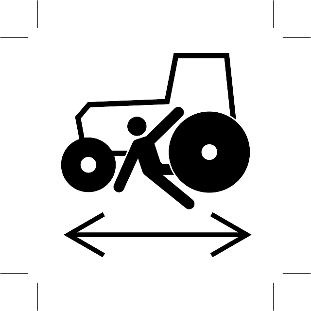 Danger Traction Engine, Tractor, Runover, Machine, - Двухпанельная Комбинированная Табличка Безопасности (640x640)