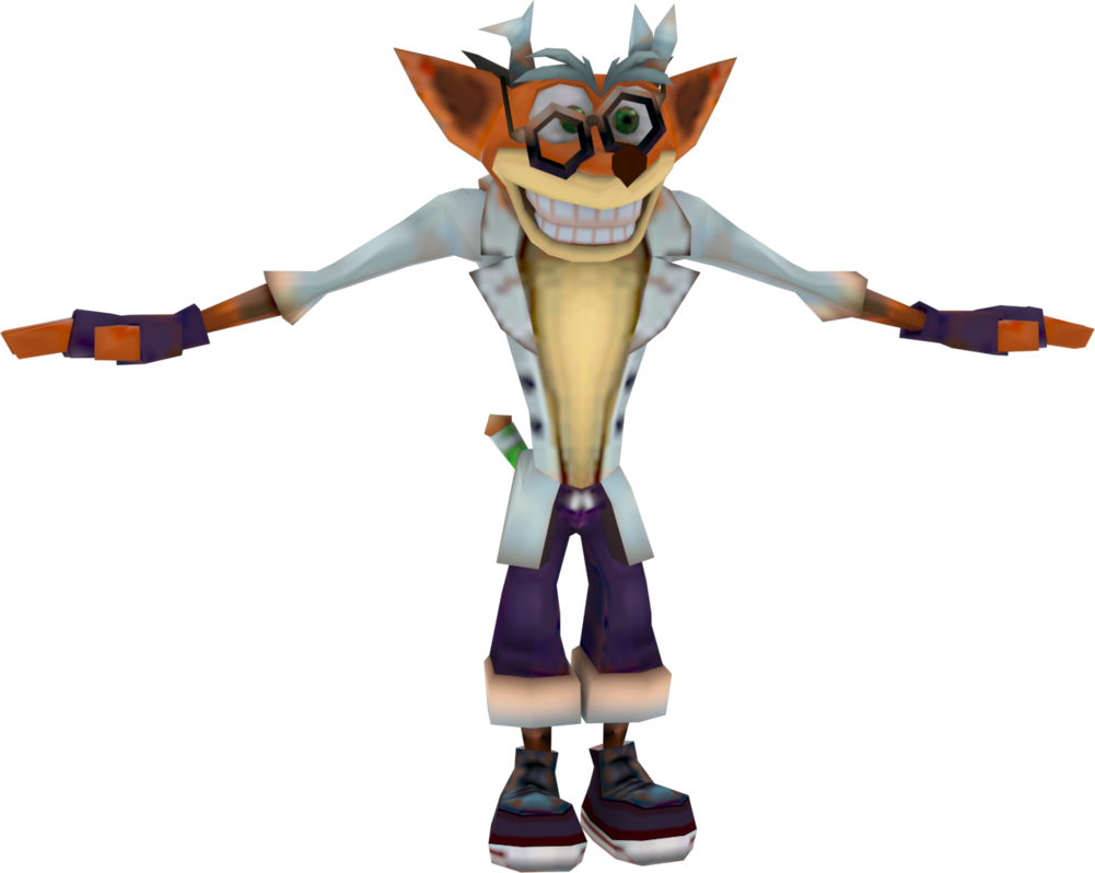 Mad Scientist Model By Crasharki - Crash Tag Team Racing Characters (1001x798)