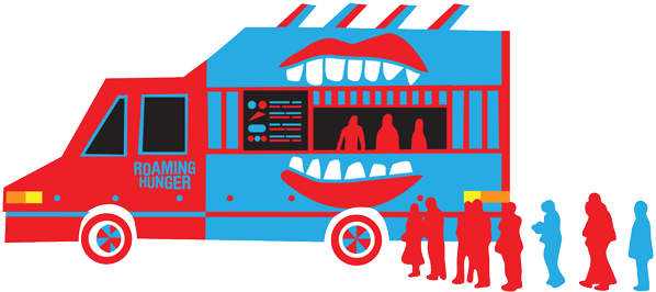 Food Truck Red And Blue (600x322)