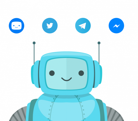 Chatbots For Business - Illustration (487x426)