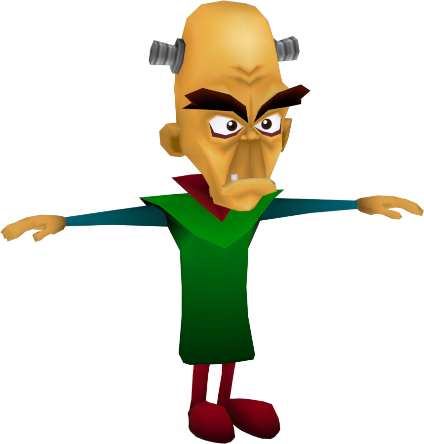 20th Anniversary Edition Render Doctor Nitrus Brio - Crash Bandicoot Dr N Brio (859x901)