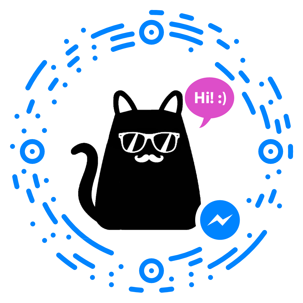 Mica, The Hipster Cat Bot For Facebook Messenger - Mica The Hipster Cat Bot (1000x1000)