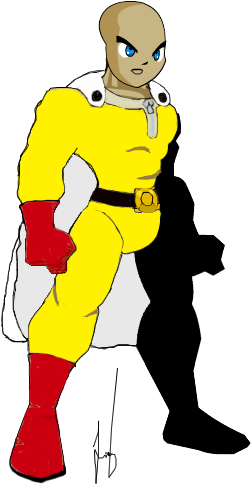 Hi Guys I Just Made A Parody Of Saitama In One Punch - Cartoon (279x502)