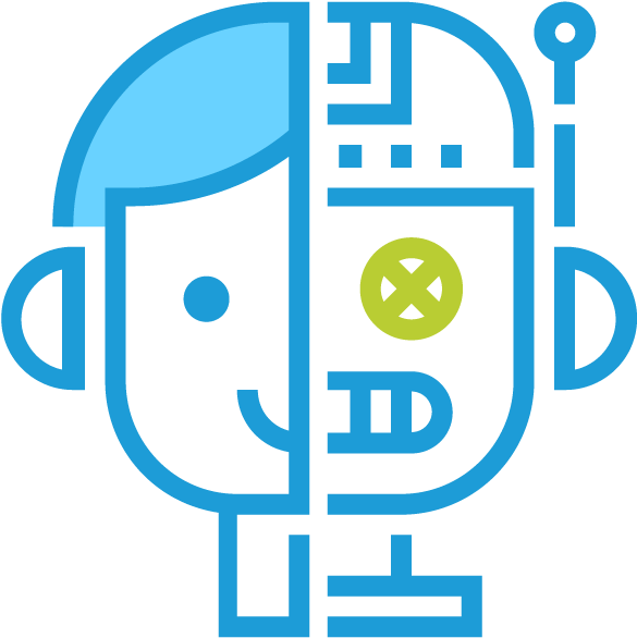 Chatbot Helpdesk - Intelligence Artificial Logo Png (718x737)