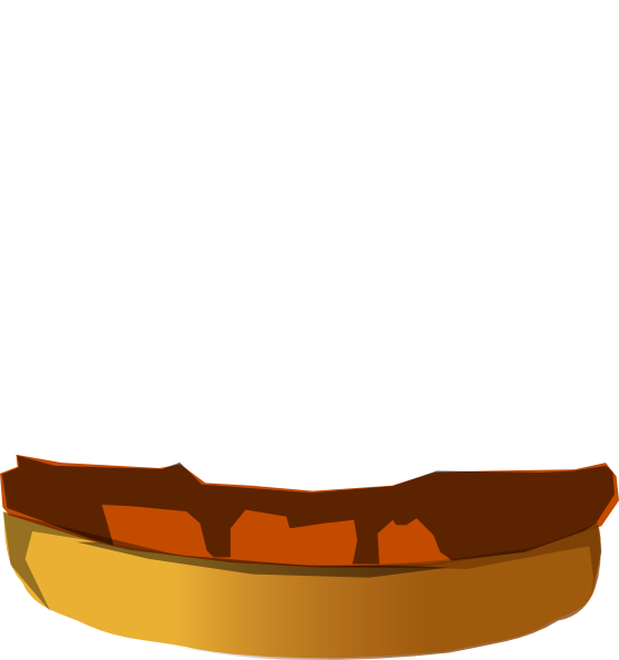 Hamburger Clipart Burger Bun - Burger Bread Cartoon Png (558x595)