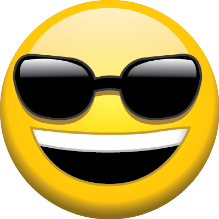 Sunglasses Emoji Transparent Background - Cool Emoji Transparent Background (700x700)