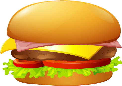 Hamburger Fries And Cola Png - صور برجر كلب ارت (850x598)