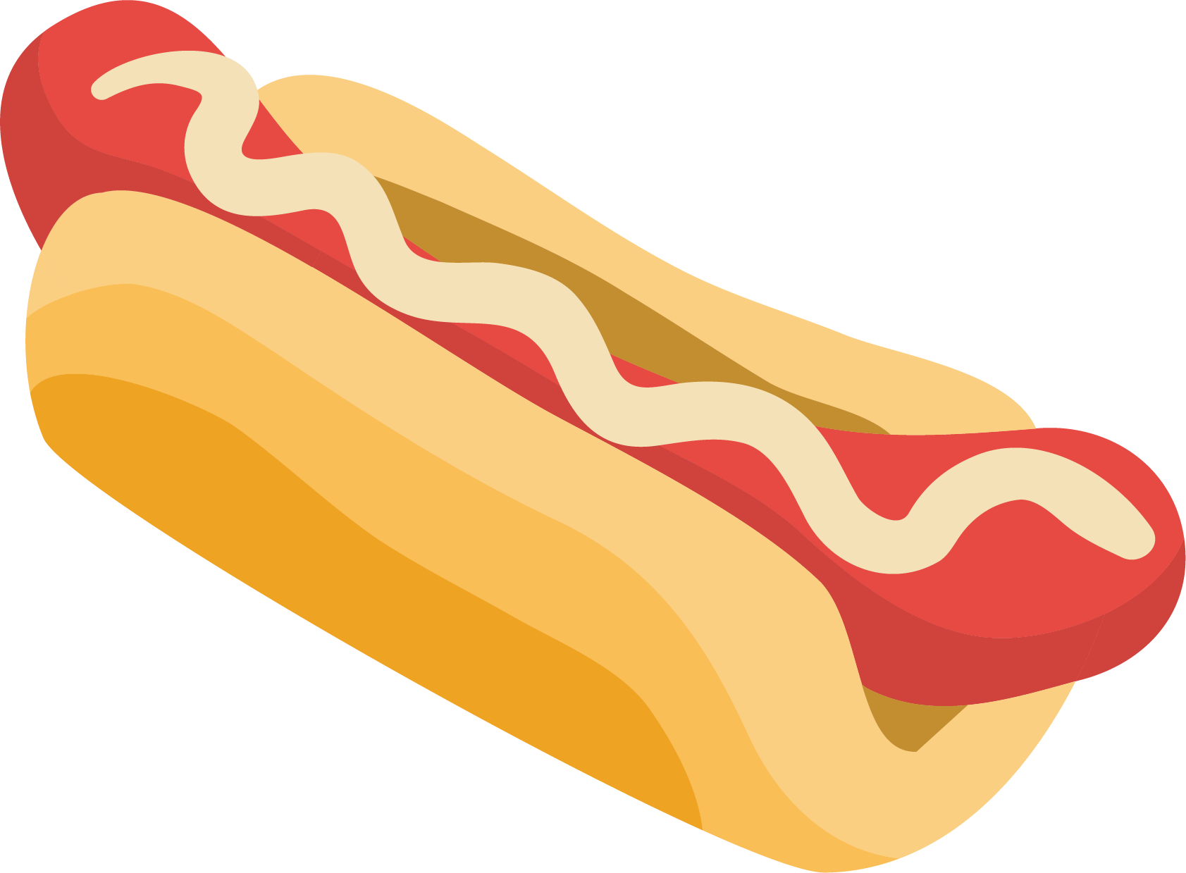 Hot Dog Fast Food Sausage Bun - Hotdog Bun Clipart (1683x1239)