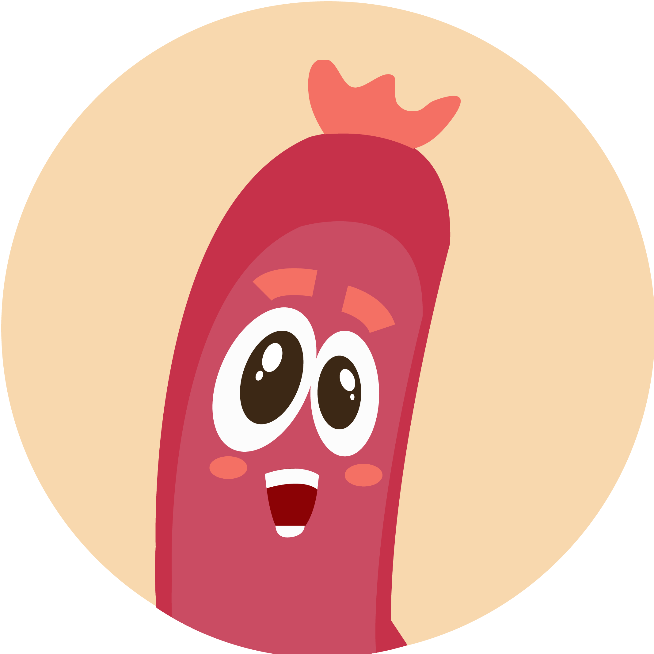 Unstoppable Sausage - Illustration (2134x2134)