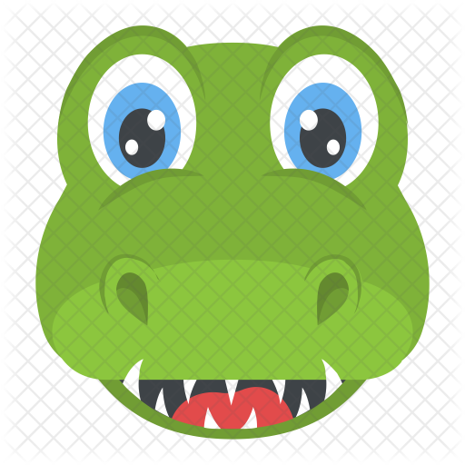 Crocodile Icon - Cara De Cocodrilo Dibujo (512x512)