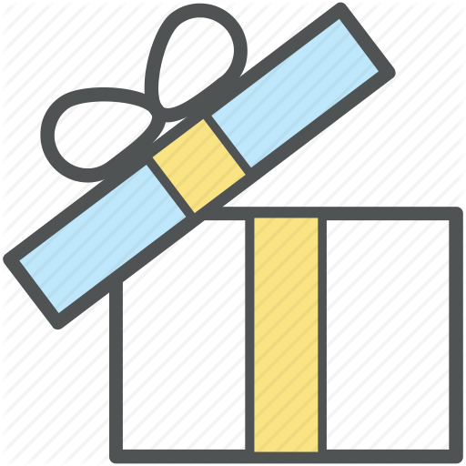 Gift Icon - Present Box Icon Png (512x512)