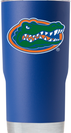 Florida Gator Head 20 Oz Blue Tumbler - Tumbler (450x450)