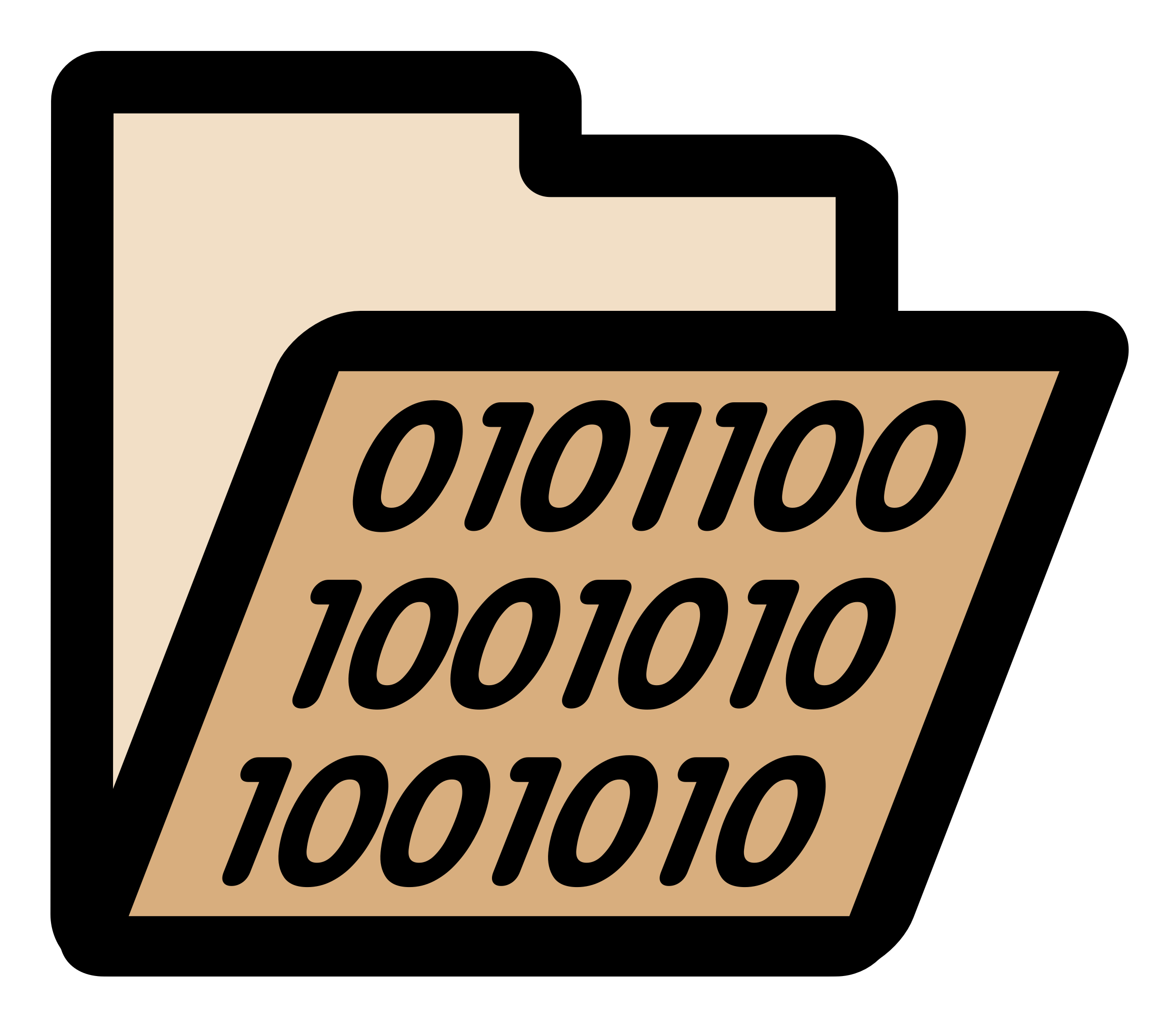 This Free Icons Png Design Of Primary Folder Binary - Binary Clipart (2400x2400)