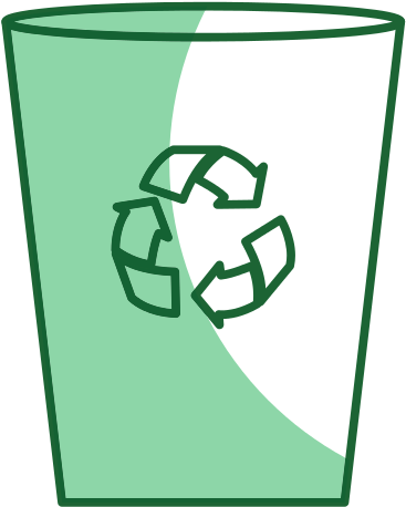 Recycle Bin Isolated Icon - Vector Graphics (550x550)