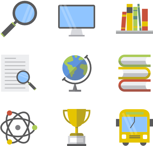School Elements 50 Icons - Education Elements Png (600x564)