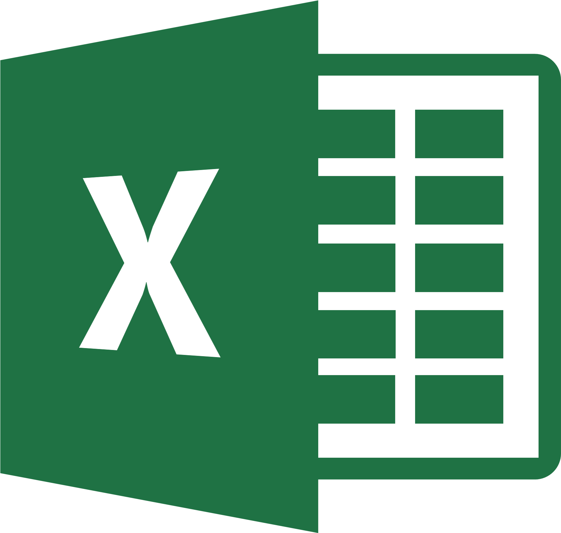 Excel Png Office Xlsx Icon Image - Excel Logo (2000x2000)