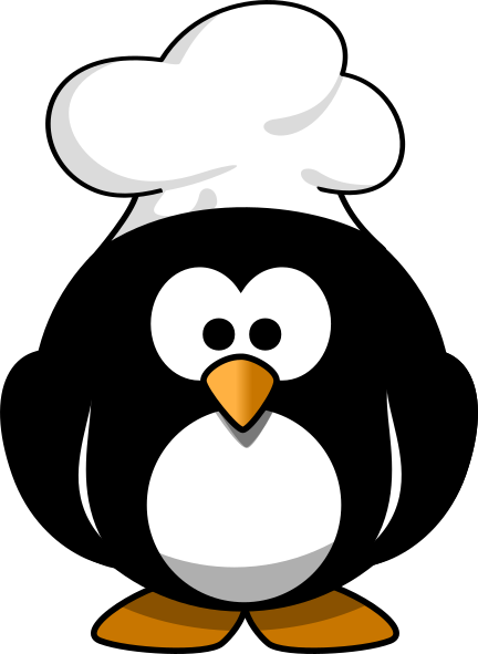 Penguin With Chef Hat Clip Art At Clker - Cartoon Penguin (432x591)
