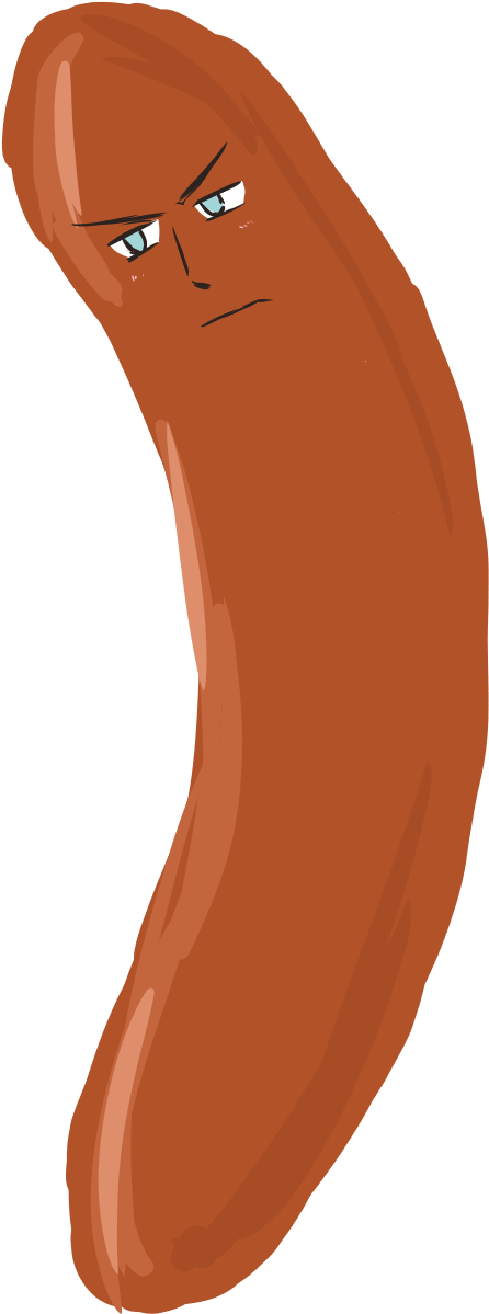 German Sausage By Tobi-chann - Illustration (626x1299)