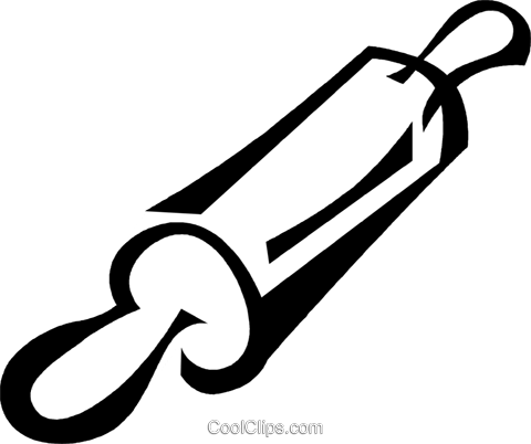 Cool Clipart Rolling Pin Rolling Pin Royalty Free Vector - Rolling Pin Png (480x402)
