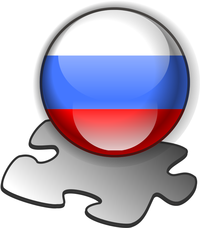 Flag Russia Template - Clip Art (768x768)