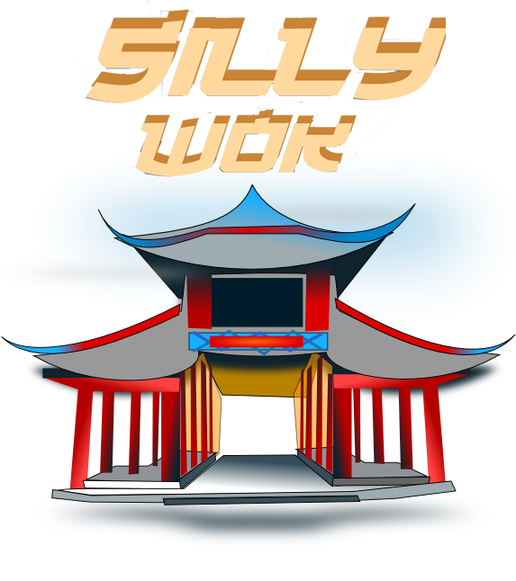 Silly Wok - Pagoda Clipart (572x663)