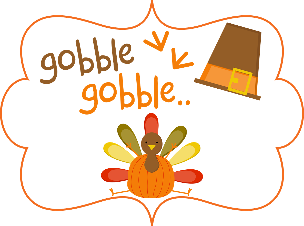 Free Thanksgiving Day Turkey Clip Art - Happy Thanksgiving Banner Clipart (1186x882)