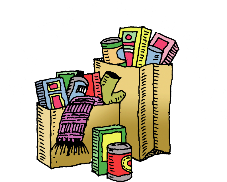 Pin Canned Food Clipart - Food Bank (800x650)