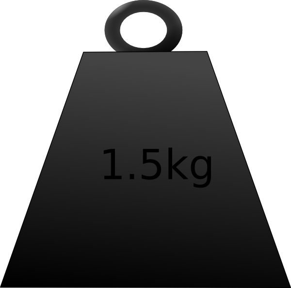 2 Kg Weigh Clip Art At Clker - Things That Are Measured In Kilograms (600x594)
