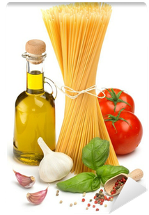 Spaghetti, Bottle Of Olive Oil, Tomatoes And Herbs - Küchenpraxis: 42 Schultaugliche Kochrezepte, M. Cd-rom (400x400)
