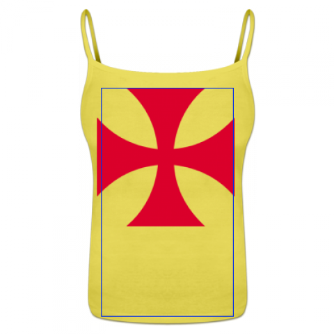 Billig Damen Tempelritter Templer Kreuz Spaghetti Top - Knights Templar (480x481)