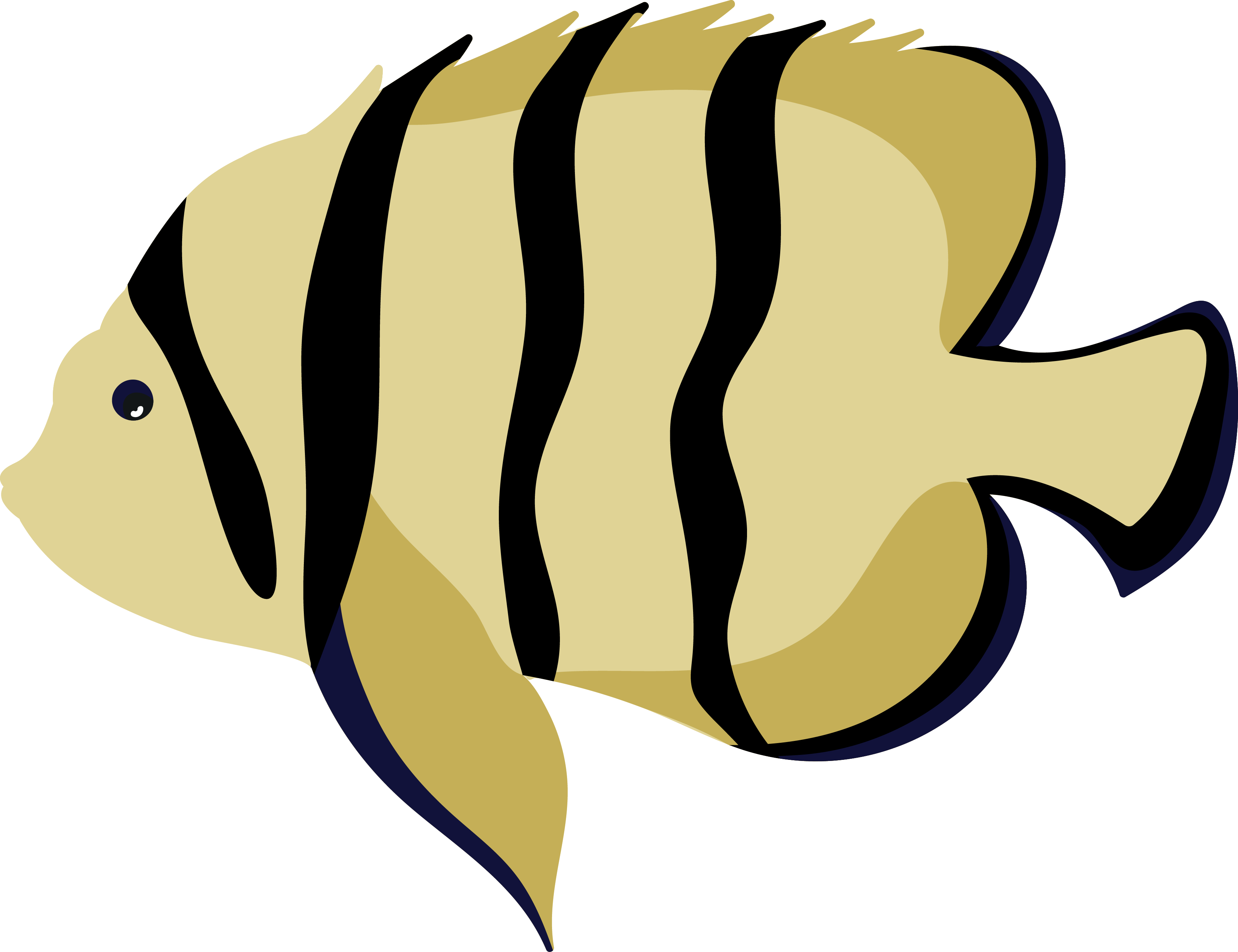 Ornamental Fish Euclidean Vector Clip Art - Ornamental Fish Euclidean Vector Clip Art (3467x2666)
