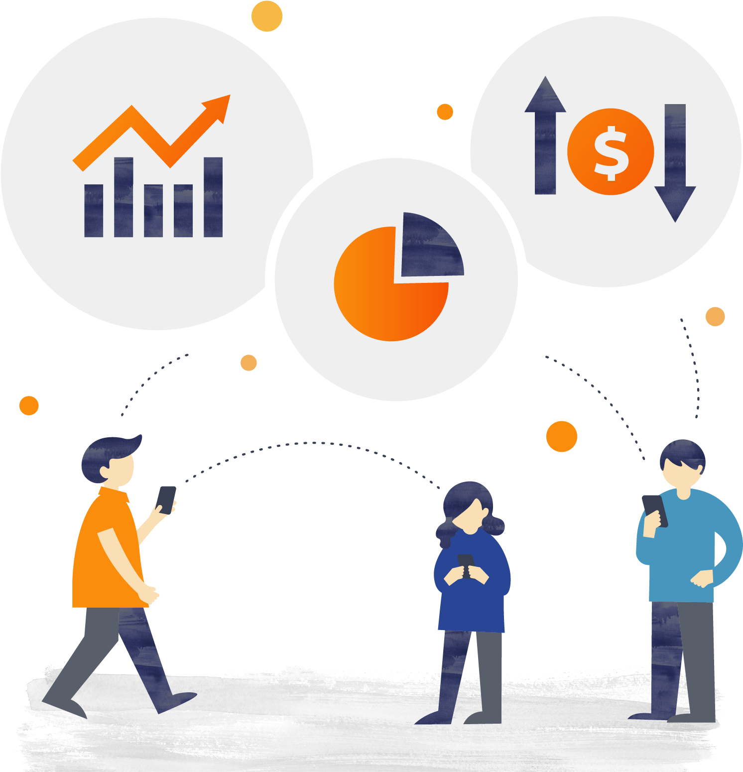 Information Flow Illustration - Illustration (1716x1703)