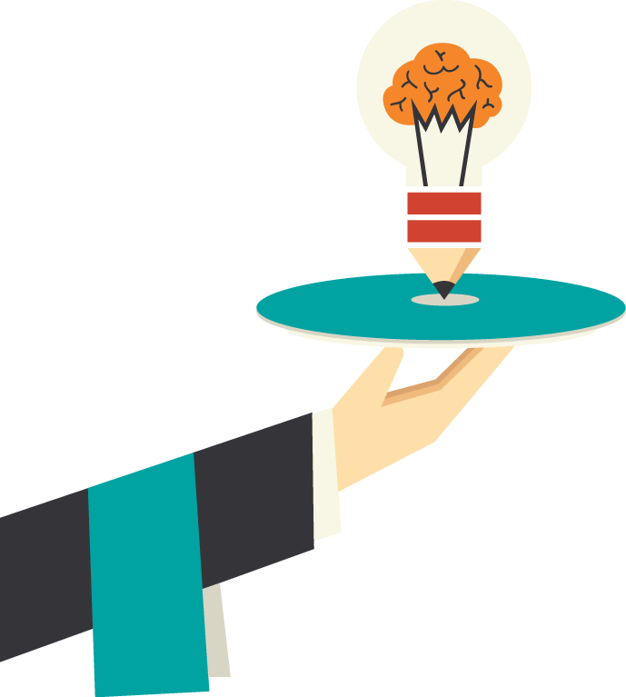 Serving Content Marketing Illustration - Marketing (689x767)