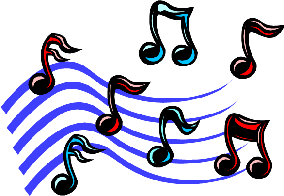 Clipart Info - Music Notes Clip Art (586x410)