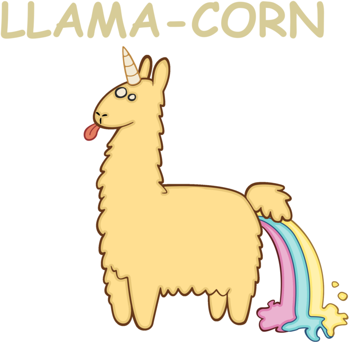 Llama-corn By Anonymoushamburger - Lama Corn (900x818)
