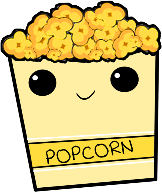 Popcorn Png By Bellathornealways - Cute Popcorn (894x894)